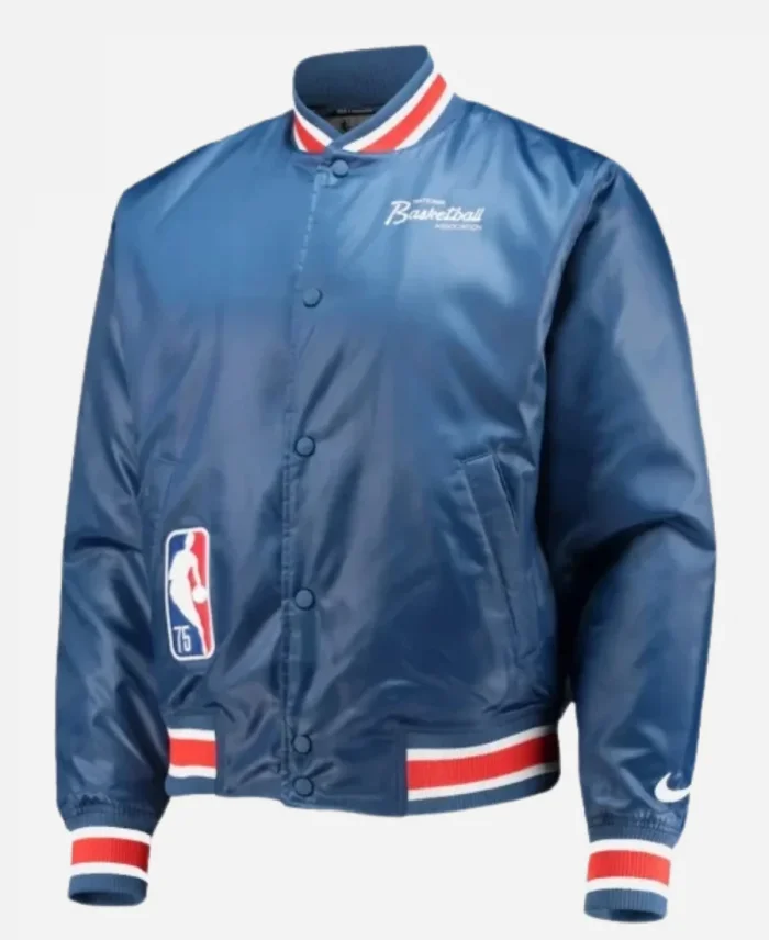 NBA Nike Blue 75th Anniversary Courtside Jacket