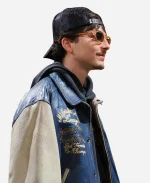 NBA Playoffs Game Timothée Chalamet Knicks Leather Jacket