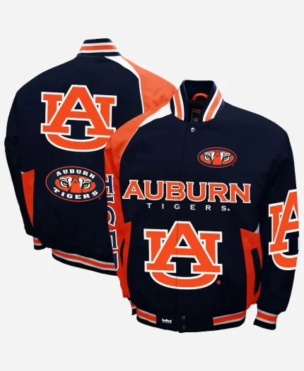 NCAA 2025 Auburn Tigers Cotton Twill Bomber Jacket