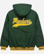 NFL Green Bay Packer 2025 Starter Green Hooded Bomber Jacket For Men and Women