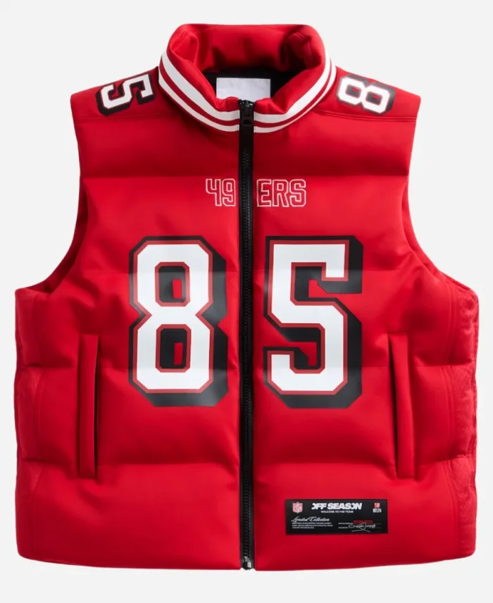 NFL Player George Kittle Scarlet Red Vest