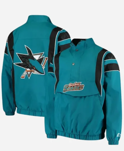 NHL San Jose Sharks Blue Starter Jacket