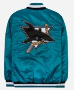 NHL San Jose Sharks Blue Starter Varsity Jacket