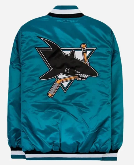 NHL San Jose Sharks Blue Starter Varsity Jacket