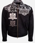 NHL Team 2025 Los Angeles Kings Black Suede Jacket