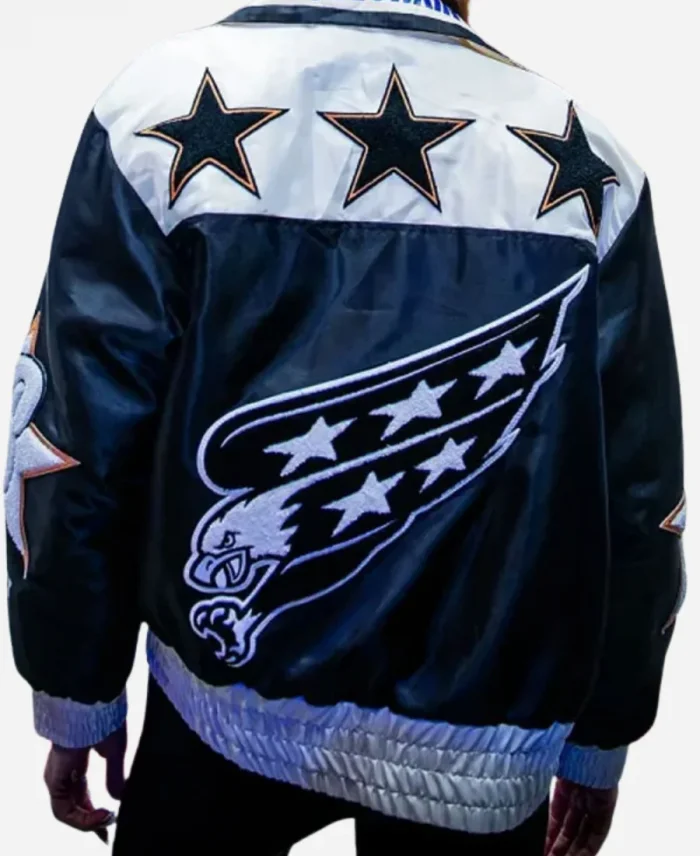 NHL Washington Capitals 2025 WAGs Playoff Satin Bomber Jacket