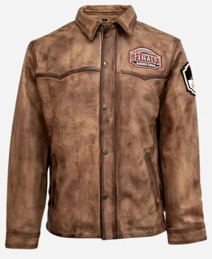 NHSFR 2025 Contestant Brown Leather Jacket