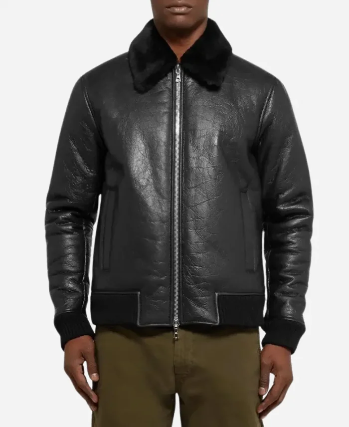 NN07 Rowan Trimmed Leather Jacket