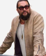 NYC 2025 Jason Momoa Brown Jacket For Men's