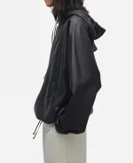 NYC 2025 Kendall Jenner Black Leather Jacket