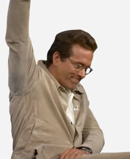 NYC 2025 Ryan Reynolds Beige Jacket