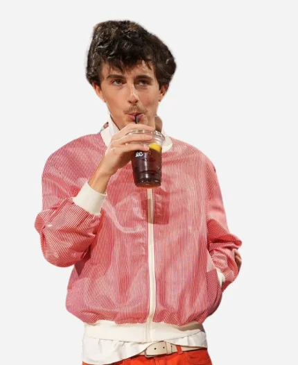NYC Timothee Chalamet MSG Pink Jacket