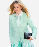 NYC Today Show Sydney Sweeney Mint Green Blazer Coat