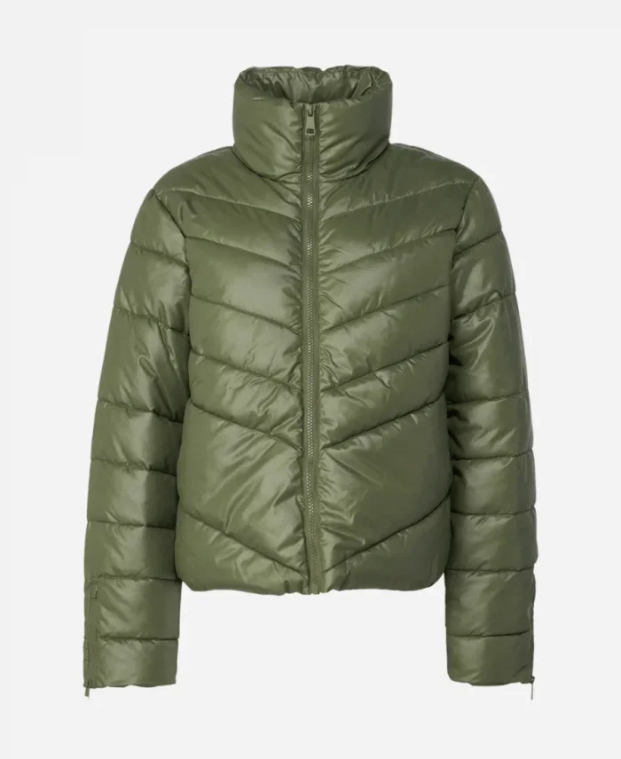 Nadine Mills Supacell Puffer Green Jacket