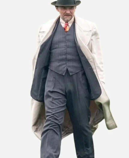 Nandor Fodor And The Talking Mongoose 2023 Simon Pegg Trench Coat