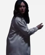Natalie Brown Movie Locked in My House 2024 Caris Carter White Coat