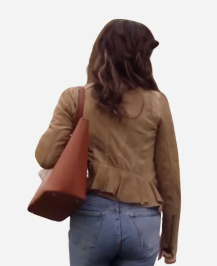 Natalie Brown Movie Locked in My House Leather Jacket