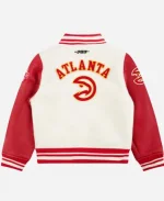 National Basketball Association Atlanta Hawks 2025 Wool Varsity Bomber Jacket