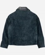 National Hockey League 2025 Edmonton Oilers Est 1979 Blue Suede Leather Jacket