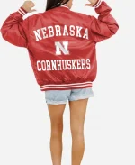 Nebraska Cornhuskers Red Varsity Bomber Jacket
