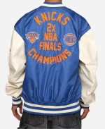 New Era x New York Knicks Alpha Industries MA-1 Blue Bomber Jacket