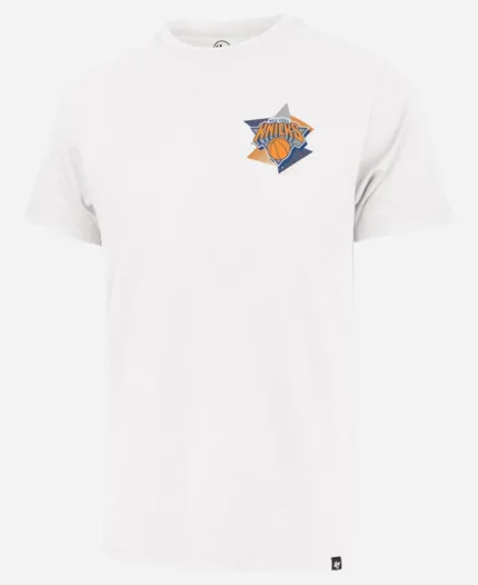 New York Knicks 47 White City Edition Backboard Franklin T-Shirt