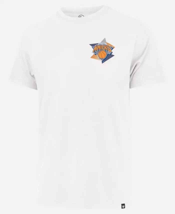 New York Knicks 47 White City Edition Backboard Franklin T-Shirt