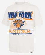 New York Knicks 47 White City Edition Shifty Foundation T-Shirt For Sale