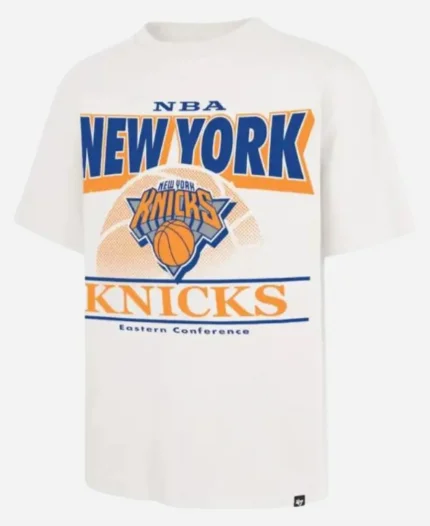 New York Knicks 47 White City Edition Shifty Foundation T-Shirt For Sale