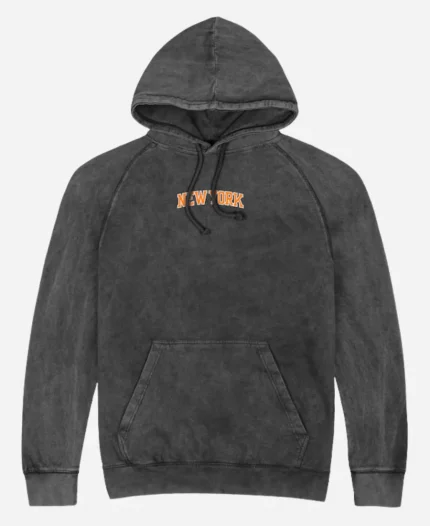 New York Knicks Charcoal Vintage Raglan Hoodie
