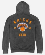 New York Knicks Charcoal Vintage Raglan Pullover Hoodie