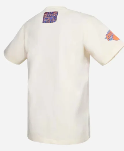 New York Knicks NBA x Two Hype Cream T-Shirt For Sale