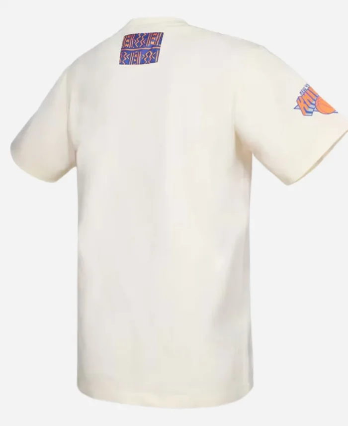 New York Knicks NBA x Two Hype Cream T-Shirt For Sale