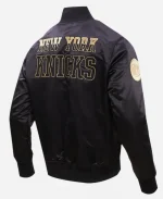 New York Knicks National Basketball Association Team 2025 Black Bomber Jacket