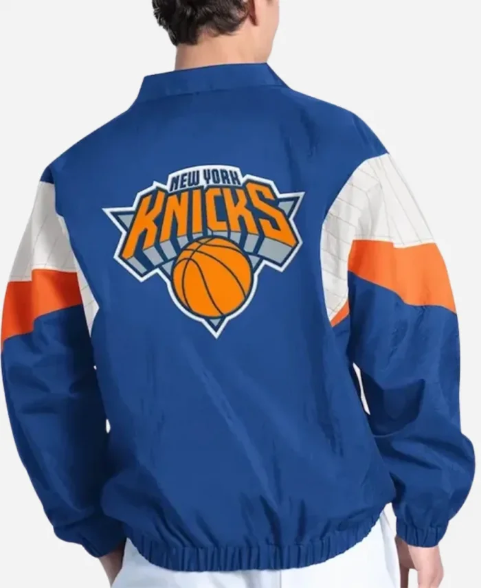 New York Knicks Starter Yard Line Full-Zip Blue Jacket For Unisex