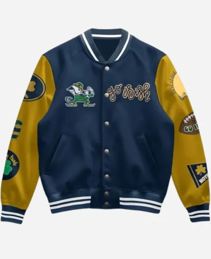 Notre Dame Fighting Irish 2025 Blue Varsity Jacket