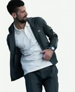 Novak Djokovic Opens Tennis Green Track Jacket