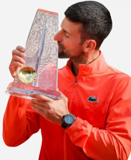 Novak Djokovic Tennis ATP Tournament Orange Jacket