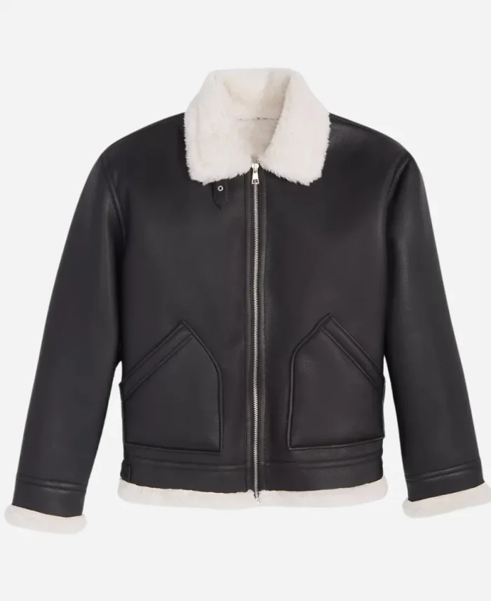 O’Shea Jackson Jr. Den of Thieves 2 Black Shearling Jacket
