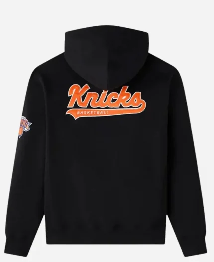 OVO X NBA Knicks Black Pullover Hoodie For Sale