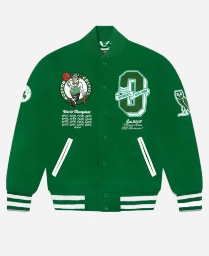 OVO x NBA Boston Celtics Varsity Jacket