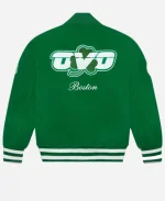 October’s Very Own OVO x NBA Boston Celtics Green Varsity Jacket