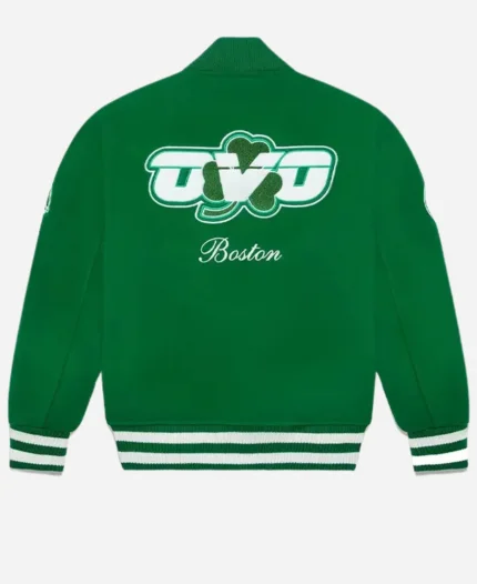 October’s Very Own OVO x NBA Boston Celtics Green Varsity Jacket