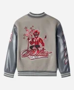 Off White Ac Milan Varsity Grey Jacket