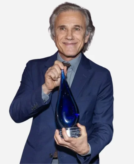 Old Guy 2025 Christoph Waltz Blue Blazer