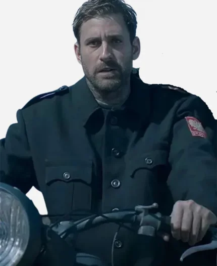 Oliver Jackson Cohen Movie The World Will Tremble 2025 Solomon Black Wool Jacket