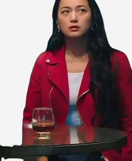 One Night in Tokyo 2025 Tokiko Kitagawa Red Biker Jacket