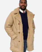 Opus 2025 Mark Anthony Green Shearling Leather Jacket