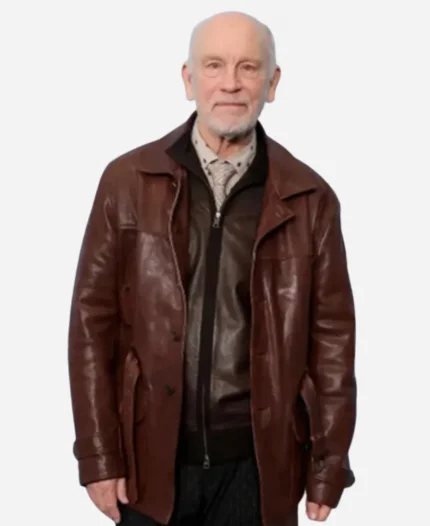 Opus John Malkovich Brown Leather Jacket