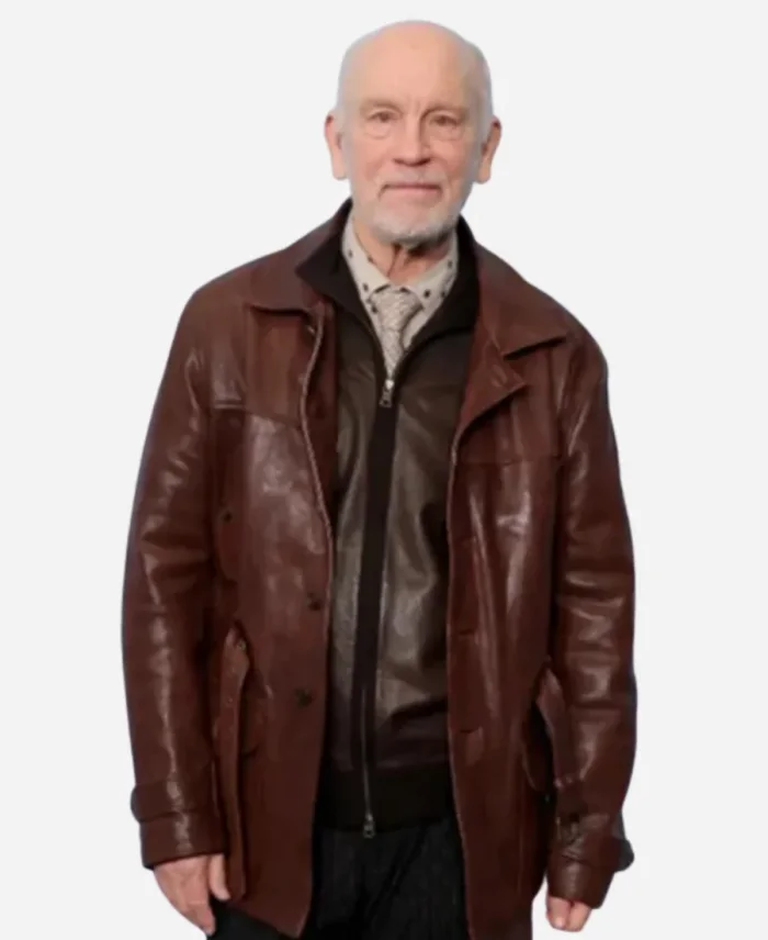 Opus John Malkovich Brown Leather Jacket